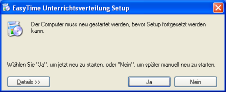 Die Installation des Windows Installers.
