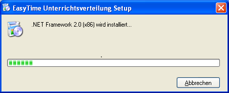 Die Installation des Windows Installers.